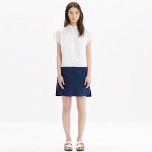Madewell Vista Shirtdress in Colorblock